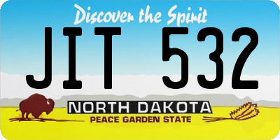 ND license plate JIT532