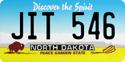 ND license plate JIT546