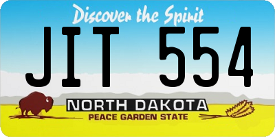 ND license plate JIT554