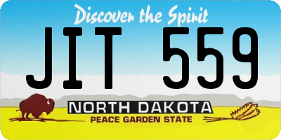 ND license plate JIT559