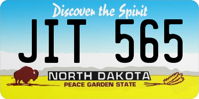 ND license plate JIT565