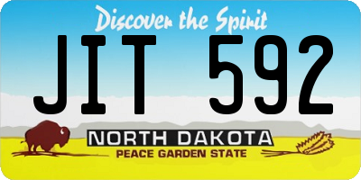 ND license plate JIT592