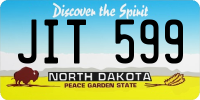 ND license plate JIT599