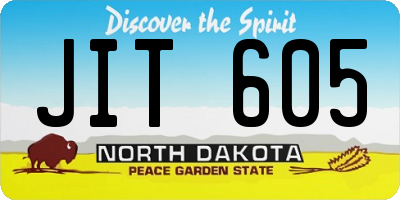 ND license plate JIT605