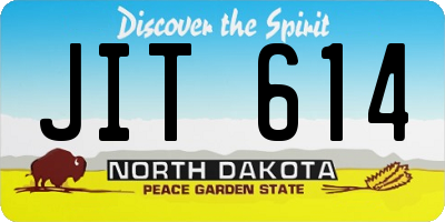 ND license plate JIT614