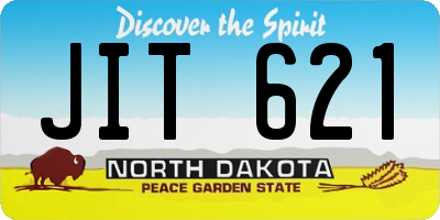 ND license plate JIT621