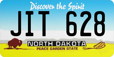 ND license plate JIT628