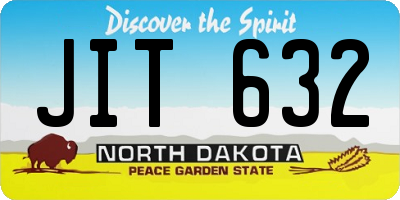 ND license plate JIT632