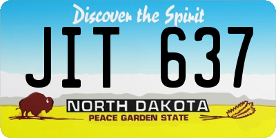 ND license plate JIT637