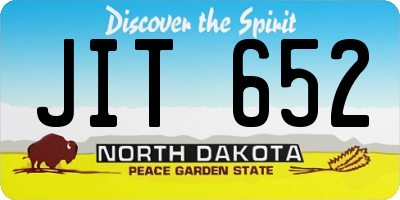 ND license plate JIT652