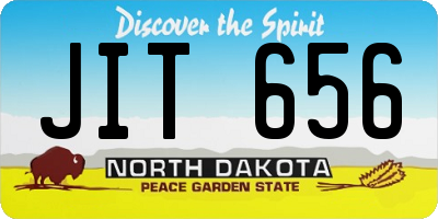 ND license plate JIT656