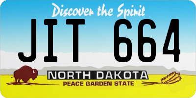 ND license plate JIT664