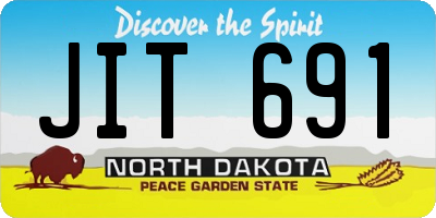 ND license plate JIT691