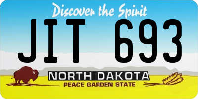 ND license plate JIT693