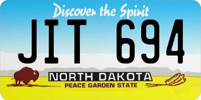 ND license plate JIT694