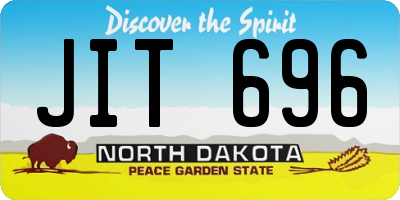 ND license plate JIT696