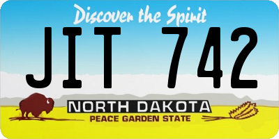 ND license plate JIT742