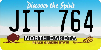ND license plate JIT764
