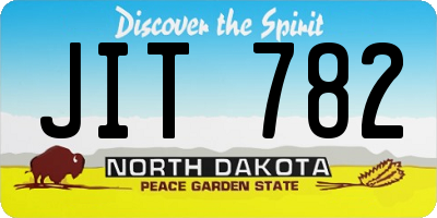 ND license plate JIT782
