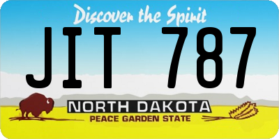 ND license plate JIT787