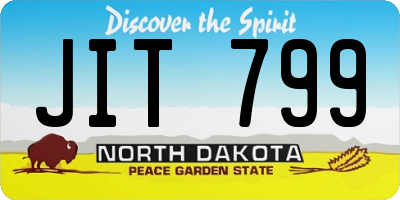 ND license plate JIT799