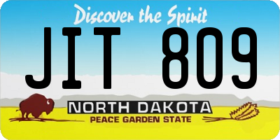 ND license plate JIT809