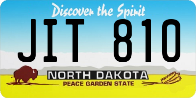 ND license plate JIT810