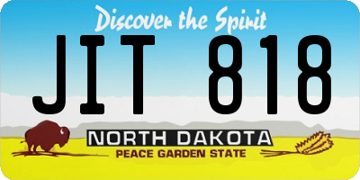ND license plate JIT818