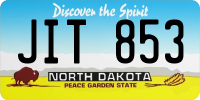 ND license plate JIT853