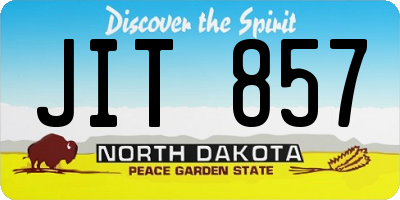 ND license plate JIT857