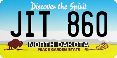 ND license plate JIT860