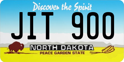 ND license plate JIT900