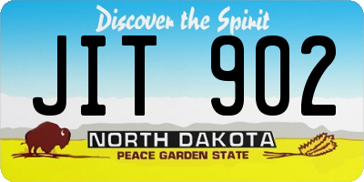 ND license plate JIT902