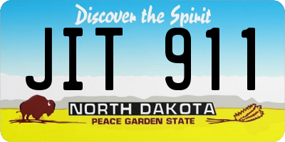 ND license plate JIT911