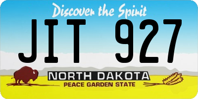 ND license plate JIT927