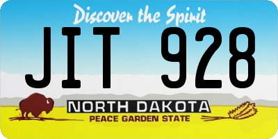 ND license plate JIT928
