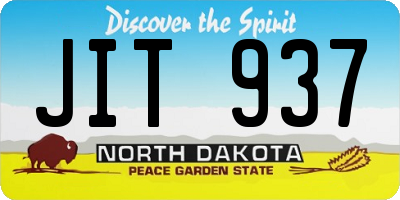 ND license plate JIT937