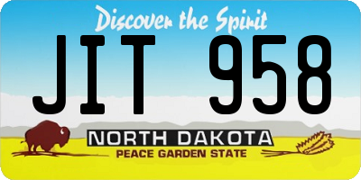 ND license plate JIT958