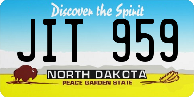 ND license plate JIT959