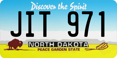 ND license plate JIT971
