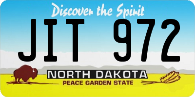 ND license plate JIT972
