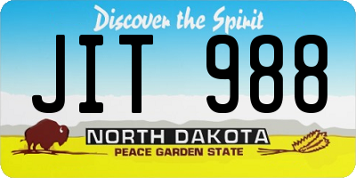 ND license plate JIT988