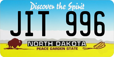 ND license plate JIT996