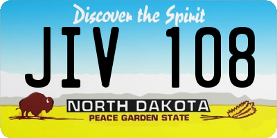 ND license plate JIV108