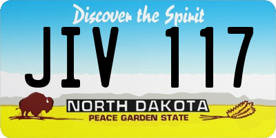 ND license plate JIV117