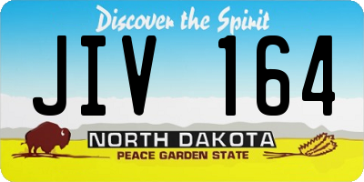 ND license plate JIV164