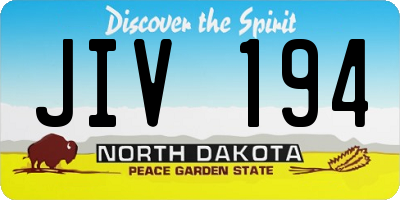 ND license plate JIV194