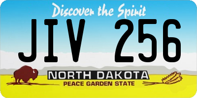 ND license plate JIV256
