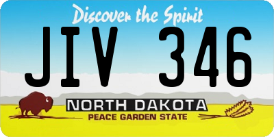 ND license plate JIV346