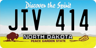 ND license plate JIV414